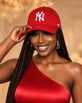 Crowned & Braided™ Ruby Red Braid Hat